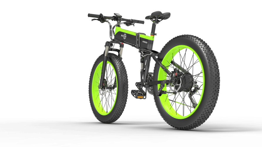 Bezior X1500 Full Suspension 1500W Motor 48V 26inch Wheel Foldable Electric Bike