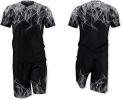 Men's Short-sleeved T-shirt Running Loose Casual Flame Print Sports Suit
